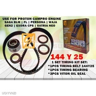 🚗✥☫S2U Gaido Timing Belt Kit Proton Saga BLM FL Exora CPS Satria Neo GEN2 Persona Preve No Turbo Waja Campro 144Y25 Bel