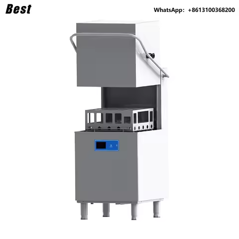 Best High-Efficient Electric Automatic Dishwasher Machine for Clean Drying Glass Bottles HoodType Ho