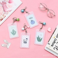 [Clearance price]Creative Transparent Cute Student Card Holder, Meal Card, Bus Card Holder, Bell Key