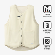 FLEXWARM 飛樂思韓版時尚發熱電熱背心 - 月霧杏XL碼 | 智慧保暖馬甲 | 3段溫度切換 | 香港行貨