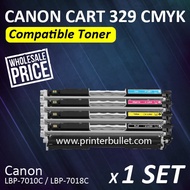 1 set CMYK Canon 329 / 329 High Quality Compatible Toner Cartridge