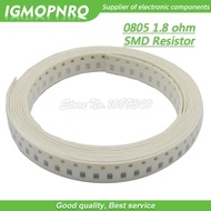 300pcs 0805 SMD Resistor 1.8 ohm Chip Resistor 1/8W 1.8R 1R8 ohms 0805-1.8R