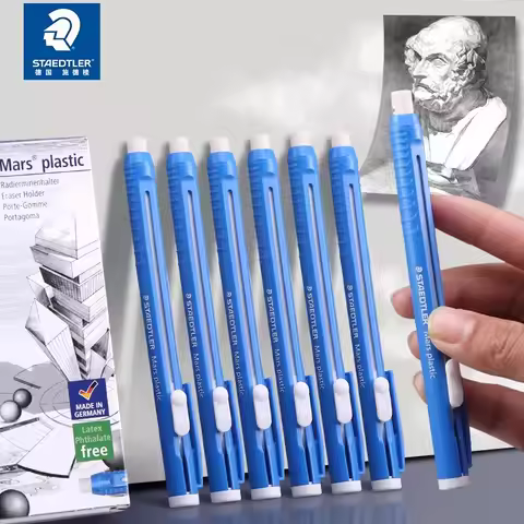 STAEDTLER Mars Plastic Eraser Pen with Refillable Holder,Smudge-Free & Tear-Free Precision, Retracta