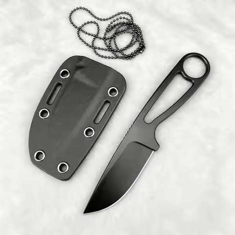 Portable Full Tang Fixed Blade Survival Knife 8Cr13MoV Steel All Steel Handle Outdoor EDC Tools for 