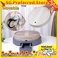 [SG stock Fast Shipping]Plant Caddy with Wheels and Drainage Tray Round Rolling Plant Stand,Flower P