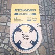 44T CHAINRING CHAIN STRUMMER 44T GEAR DISCRing Bcd 104 ROUND ALLOY BLACK