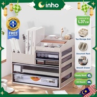 INHO Office Desktop File Storage Organizer Office Document File Rack Office Table Drawer Organizer