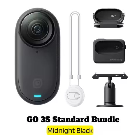 Hot saleInsta360 GO 3S Tiny 4K Action Camera Black White 39g 64G 128G Action Pod AI Editing Waterpro
