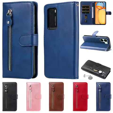Luxury PU Leather Case for Xiaomi 11 Lite 5G NE Mi 11Lite 10T Pro Note 10 Lite 11T 11X Pro Zipper Ca