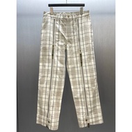 [Correct Version] BBR Classic Plaid Multi-Zipper Straight Overalls Long Pants Casual All-Match os Lo
