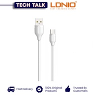 LDNIO LS371 High Speed Data Cable 2.1A Woven Design Compatible with iPhone