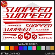 SUNPEED Sticker Decal for Mountain Bike/Road Bike