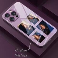 เคสโทรศัพท์กระจกนิรภัยเมทัลลิก DIY ที่ปรับแต่งได้, เข้ากันได้กับ S24 Ultra/S25 Ultra, Mi 14 Ultra/Re