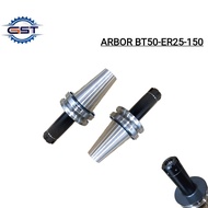 ARBOR BT50 ER25 150 collet Chuck ER 25 Arbor Milling CNC BT 50 length 150mm TST TAIWAN