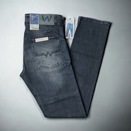ETERNITY - Werco Jeans Slim Fit Denim Stretch Destroy Wrinkle Light Grey
