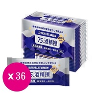 Let-Green立得清 75%酒精擦濕紙巾（單片包30片x36袋）_廠商直送