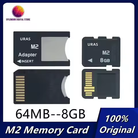 Original M2 Memory Card 8GB 4GB 2GB 1GB Memory Stick Micro for Sony Ericsson Phone & PSP With M2 Ada
