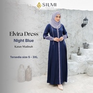 Silmi | Elvira Dress - Gamis CombinationPOLOS SimpleWanita Nursing-Friendly Wudhu-FriendlyELEGAN wit