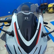 Front Windshield Windscreen Double Bubble Deflector Screen Motorcycle Accessories for Aprilia RS 457