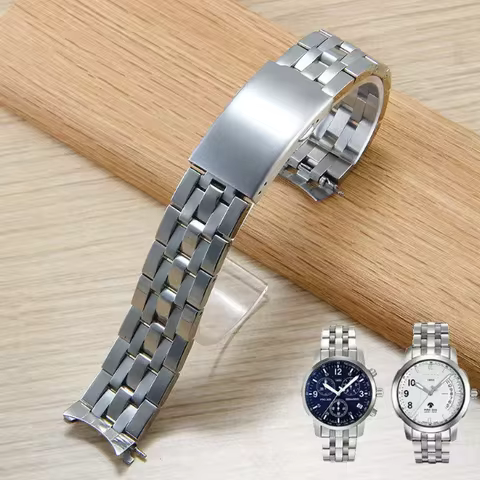 For Fit Tissot Watch Strap Steel WatchBands 1853 Original T17 T461 T014 PRC200 Stainless Steel Watch