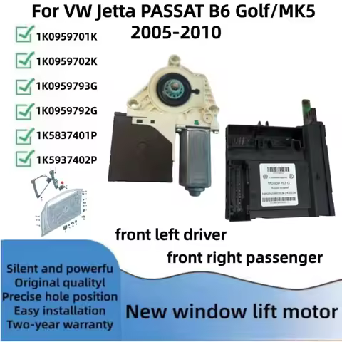 For VW Passat B6 Jetta Golf MK5 Window lift motor and module 1K0959793G 1K0959792G 1K0959701K 1K5837