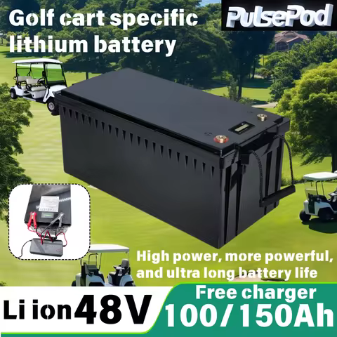 48V 100Ah 150AH Lithium li-ion Replace Power Battery Pack 5kw 7kw for Golf Cart backup RV EV Inverte
