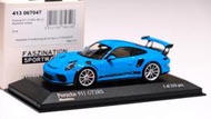 1/43 Minichamps Porsche 911 (991.2) GT3 RS Miami Blue