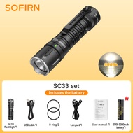 [ถูกสุด🇹🇭✅]Sofirn SC33 Cree XHP70.3 HI ไฟฉาย LED 5200lm 21700 ชาร์จ USB C พร้อมหาง E-switch[ถูกสุด🇹🇭