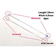 Laptop 8Pin FFC/FPC Flexible Flat Cable Ribbon 0.5 Pitch AWM 20624