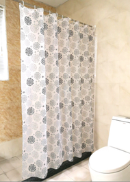 全城熱賣 - 水防黴浴簾布送掛圈(咖啡圈)(120*180cm銅扣)