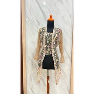 Delova Wardrobe - KEBAYA ALLEYA Kutubaru Modern Casual Atasan Baju Pakaian Dress Wanita Brukat Tali 