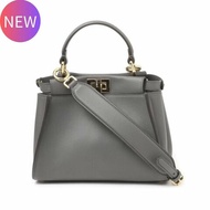 Fendi 8BN244 迷你 Peekaboo 包 深灰色《2024季度新品》