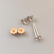 S925 Sterling Silver Earring Backs Earring Studs Earring Backs Silver Accessories Earring Backs Earr