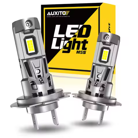 AUXITO 2Pcs Canbus H7 H8 H9 H11 9012 HIR2 9005 HB3 LED High Beam Car Turbo Headlight Lamps 120W Powe