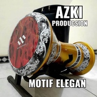 darbuka motif 8inc mika api fulset