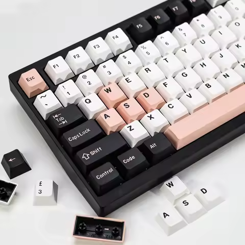 KBDiy Double Shot PBT Keycaps GMK Olivia Set 174 Keys Cherry Profile Custom Jade Translucent Key Cap