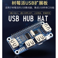 USB HUB HAT Extension Board HUB, Raspberry Pi Pi4B 3B 3B+3A Zero W