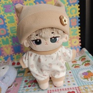 20厘米棉花娃娃可爱睡衣男娃女娃套装胖胖体衣服爬爬服20cm娃衣5.1.6