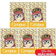 Combo 5 Tập Arale Norimaki - B5 4 Ô Ly 48 Trang ĐL 100g/m2 - Campus NB-BARN48 (Mẫu Màu Giao Ngẫu Nhi