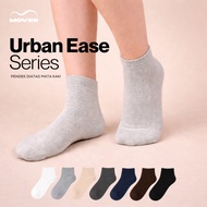 Moves Urban Ease - Men's Casual Plain Office Socks, Below the Calf, Smooth, All Sizes for Adults Ank