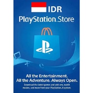PS5 PS4/ PS3/ PSVita PSN IDR Indonesia PlayStation Network Card