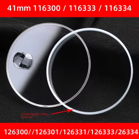 Sapphire Glass Calendar Mirror For Rolex 41mm Datejust Glass Oyster Perpetual Mirror Waterproof Ring