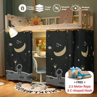 Dormitory Privacy Bed Curtain Mosquito Tent Blackout Cover Upper Student Bunk Bed Curtain