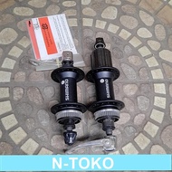 HUB FREE HUB SHIMANO 36H M435 CENTRE LOCK HITAM Sepeda Sparepart Termurah