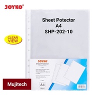 5 PCS JOYKO SHEET PROTECTOR PELINDUNG KERTAS MAP PLASTIK A4 F4 SHP 201 (1 PACK ISI 10 SHEET)