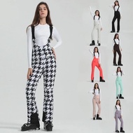 Gsou Snow 2025 Ski Pants Women's Winter Bib Double Board Ski Elastic Slim Windproof Waterproof Cloth