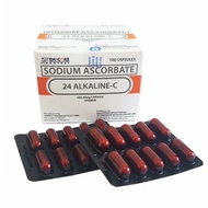 24 Alkaline C Sodium Ascorbate 100 capsules