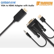 Onten 5152 สาย VGA to HDMI Adapter with Audio