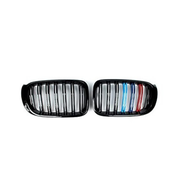 BMW X3 F25 / X4 F26 2014-2017 FRONT BUMPER GRILL GLOSSY BLACK + M COLOUR