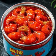 預訂麻辣小龍蝦尾罐頭撈汁海鮮扇貝魷魚蝦球零食即食熟食